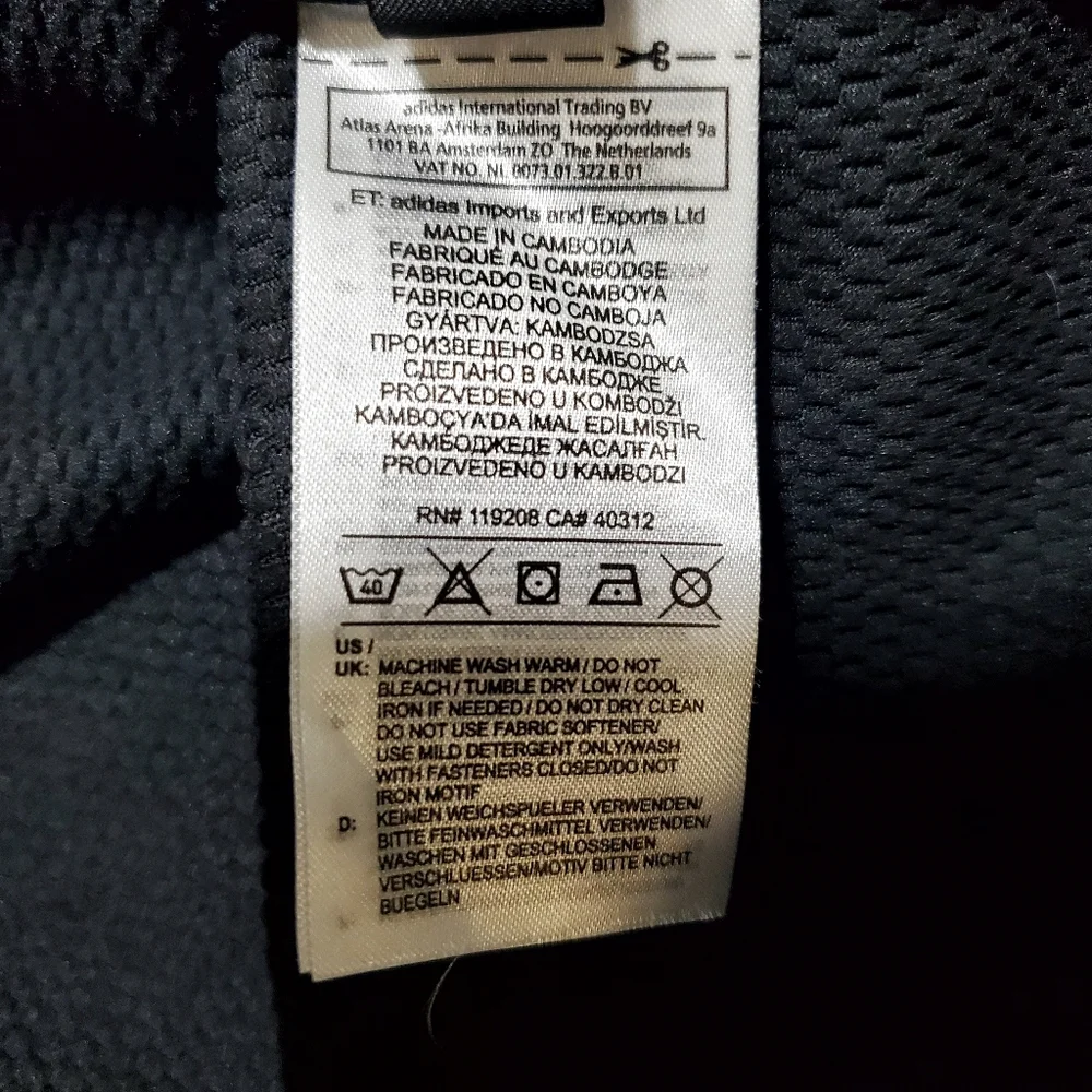 Adidas "Here to Create" Adobe Max Climawarm Hoodie pullover in black 2X - Picture 9 of 10